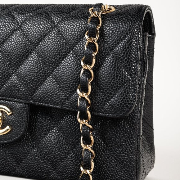 Chanel Small Black Caviar Classic Double Flap Bag - Picture 8 of 16